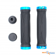 Грипсы MTB,HL-G202, 130мм,с 2 грипстопами, под шестигранник,черно\синие